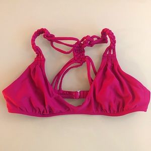 Frankie’s Bikinis Fuchsia Bikini Top sz L
